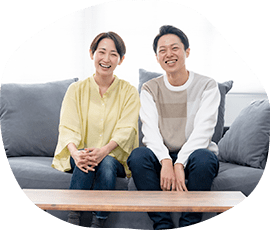 幸せそうな主婦